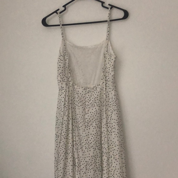 Black and white Polka dotted long maxi dress - Picture 4 of 7